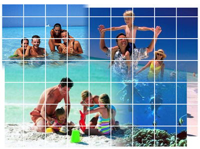 Photoshop入門教程：照片馬賽克拼貼效果簡單做_中國教程網(wǎng)
